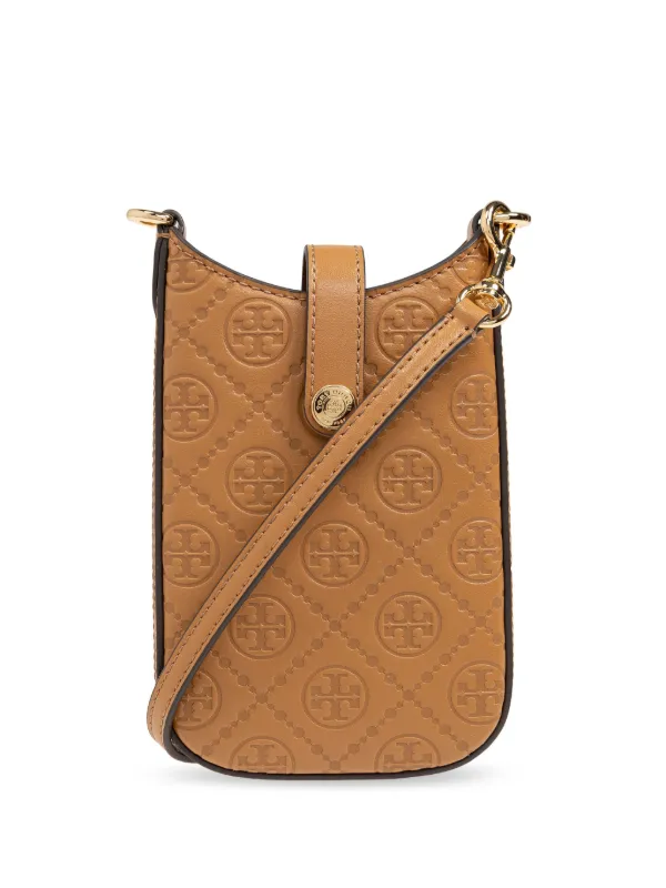 Tory Burch Leather 2024 Bombe Tote ShoulderBag Brown- Excellent