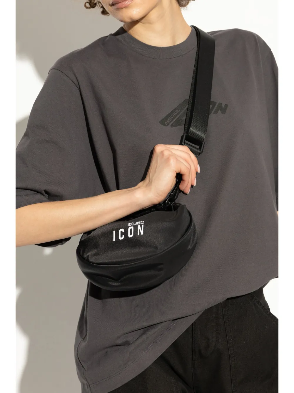 DSQUARED2 Icon shoulder bag - Zwart