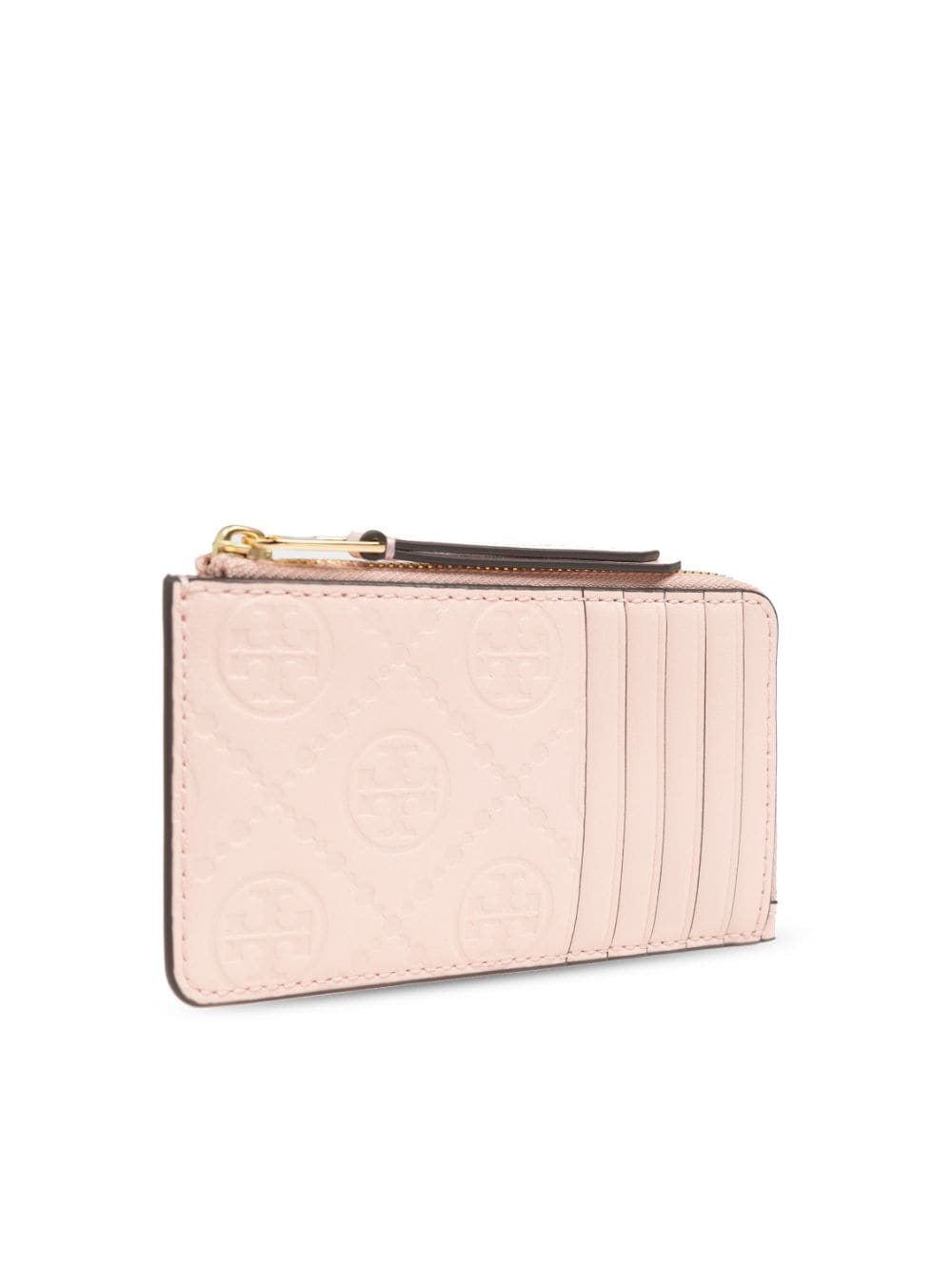 Shop Tory Burch Leather Wallet In 粉色