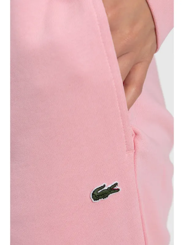 LACOSTE バックステッチワントーンポロシャツピンクFR 2 / US XS 4.ゼログランド スティッチライト オックスフォード womens