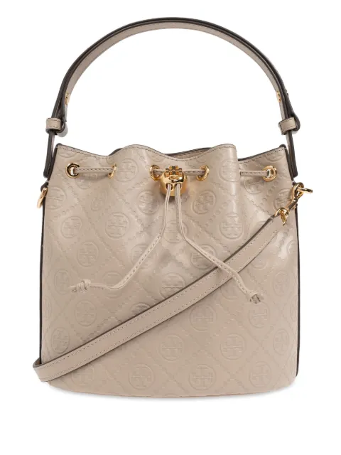 Tory Burch شنطة باكيت بنقش شعار بالكامل