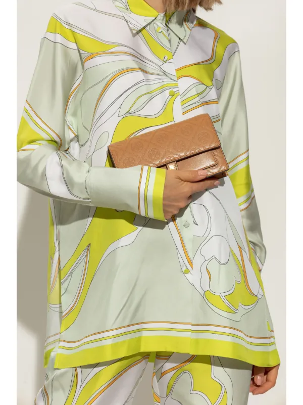 Tory Burch T Monogram Leather Crossbody Bag Brown FARFETCH JO