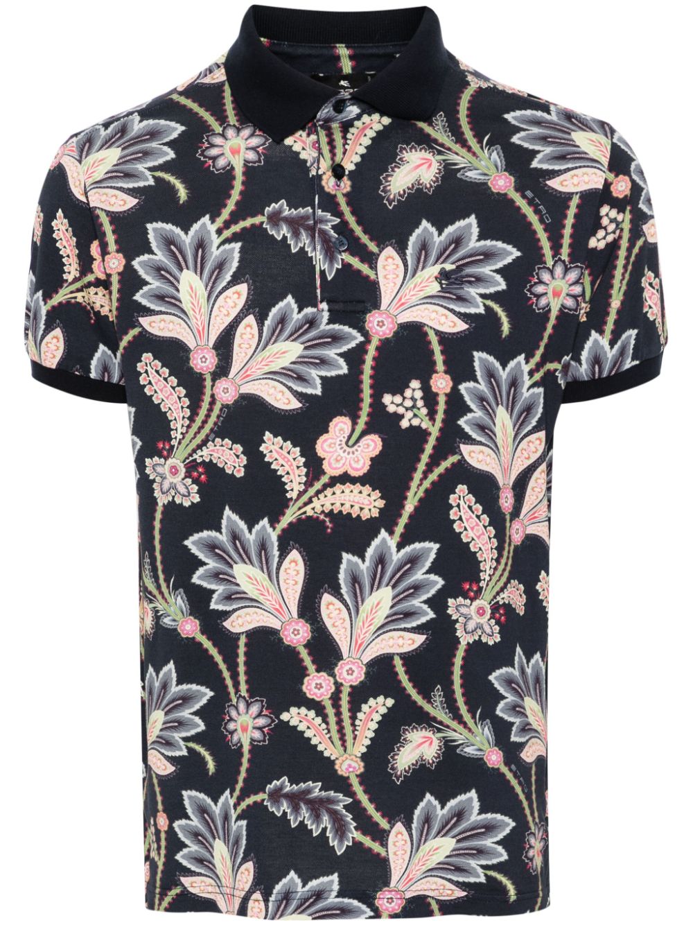 ETRO Poloshirt mit Paisley-Print - Blau