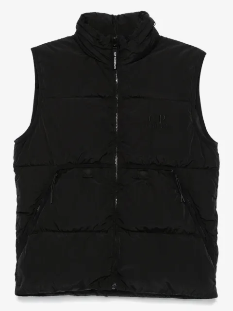 C.P. Company Kids logo-embroidered gilet