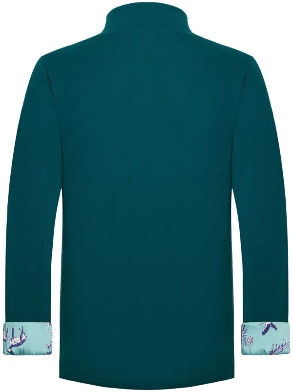 シャンハイタン　ジャケット Shanghai Tang マンダリンカラー ジャケット | グリーン