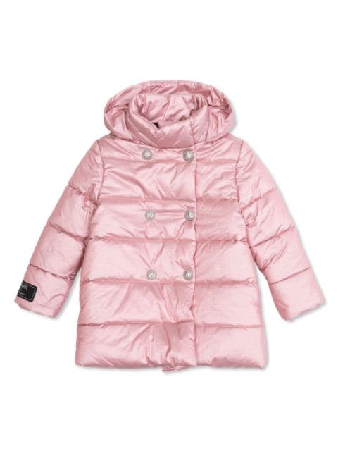 Balmain Kids hooded padded coat