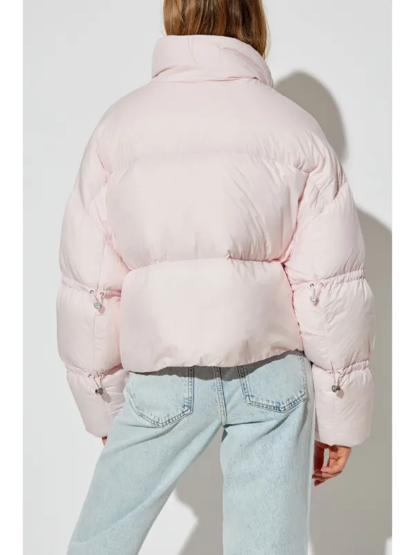 ジャケット MOOSE KNUCKLES Women Jackets M34LJ148 1498 Pink Moose Knuckles logo-patch Puffer Jacket | Pink | FARFETCH