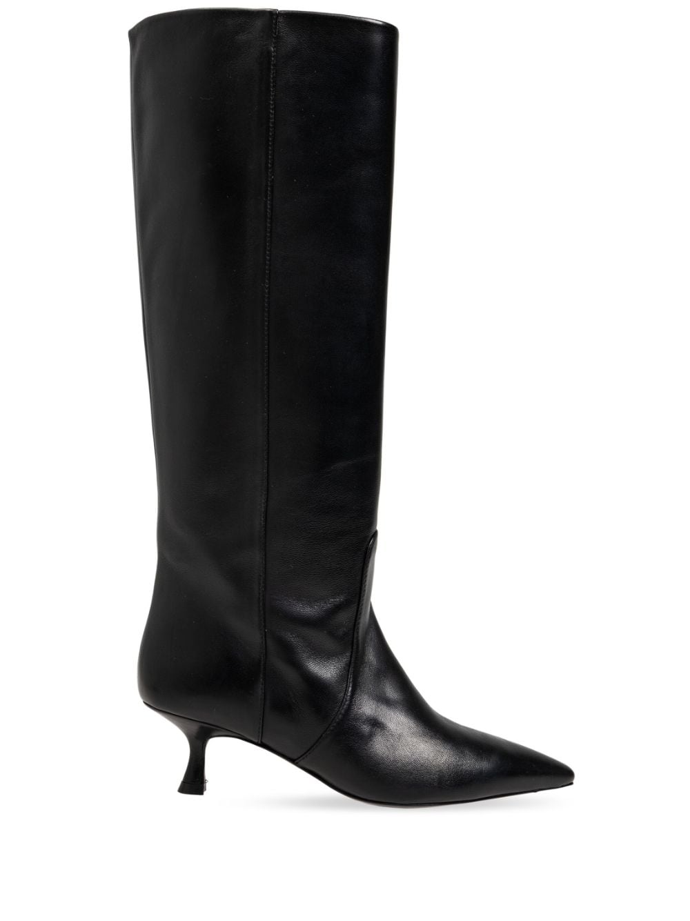 Stuart Weitzman 50mm Naomi leather boots Black