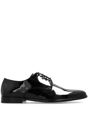 Dolce & Gabbana Men Size EU 44 E US 10 Black Crocodile Skin Derby Dress Shoes 18726427_40584552_600.jpg main image 3