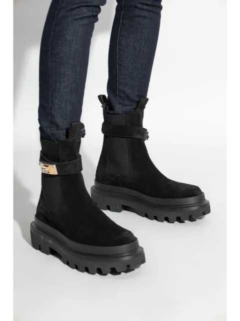 Dolce & Gabbana logo-plaque Chelsea boots CT1002AS915 - 1