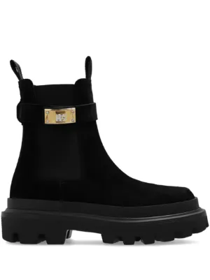 Dolce & Gabbana Trekking-style Ankle Boots With Logo In
