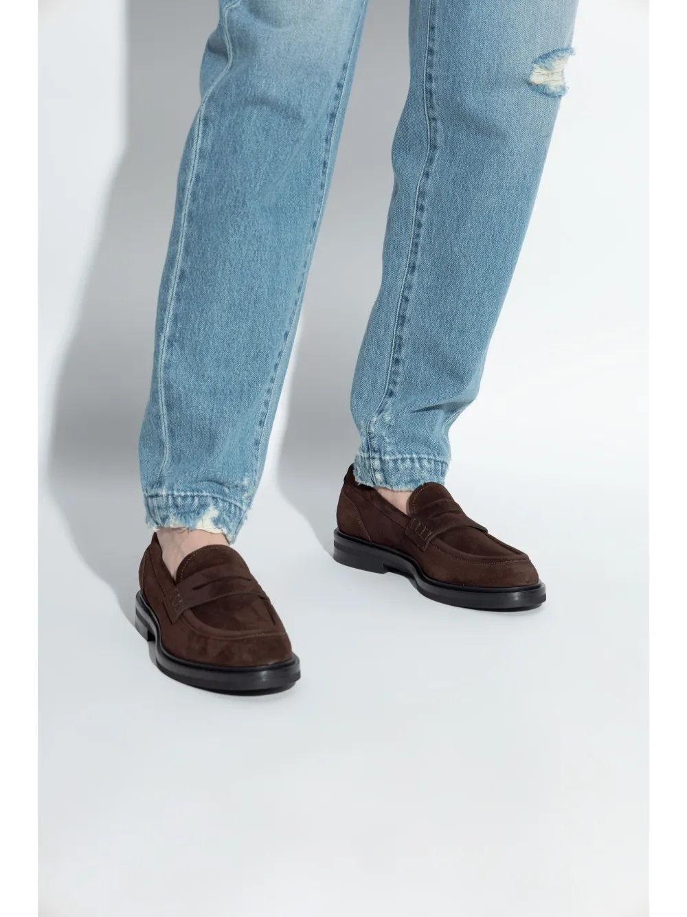 Dolce & Gabbana suede loafers - Bruin