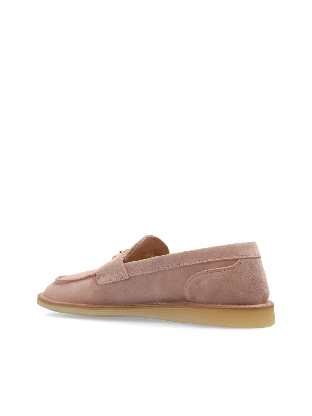 Dolce & Gabbana logo-lettering loafers Pink