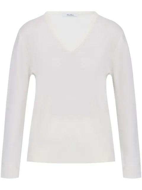 Max Mara top tejido con cuello en V