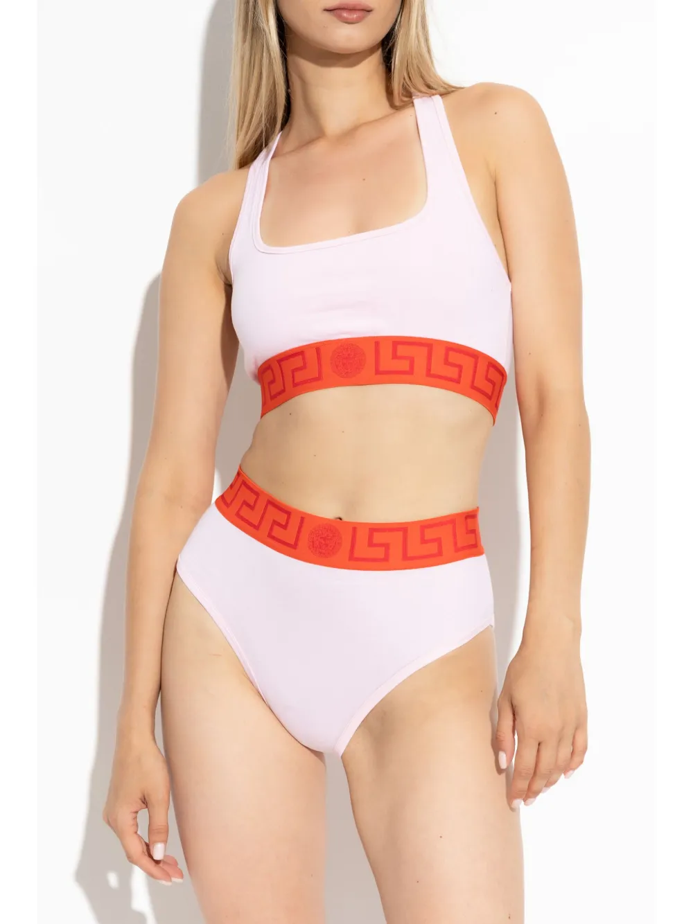 Versace Greca Border bralette bra - Roze
