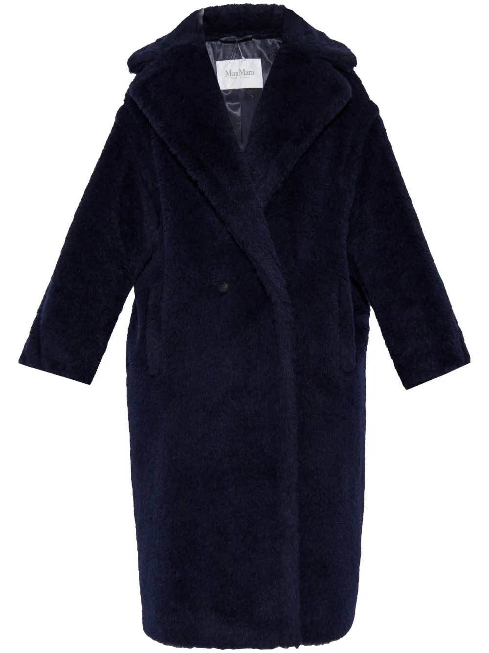 Max Mara Teddy Bear Icon Oversized Coat Blue FARFETCH AE