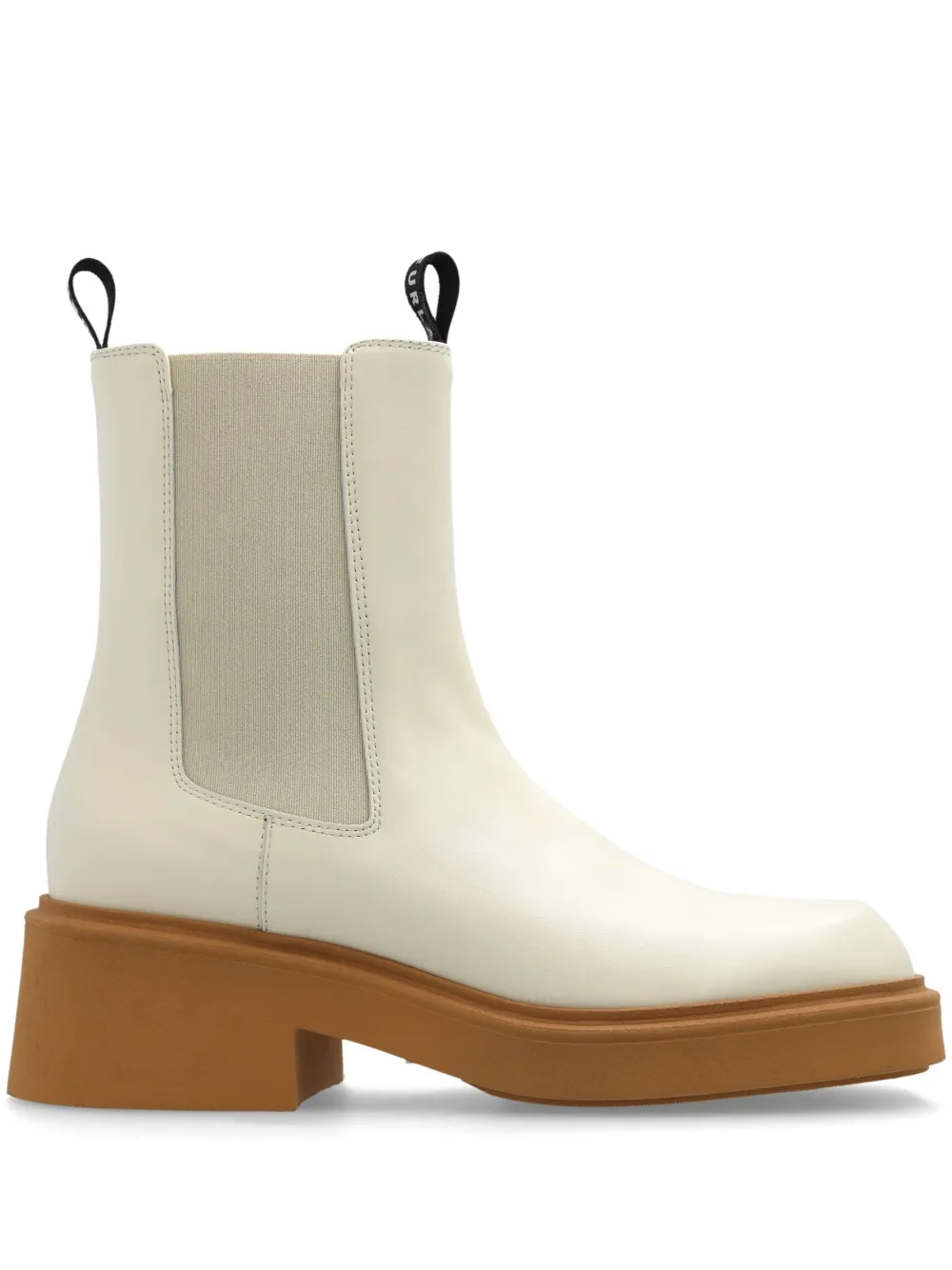 Furla 60mm leather Chelsea boots Neutrals