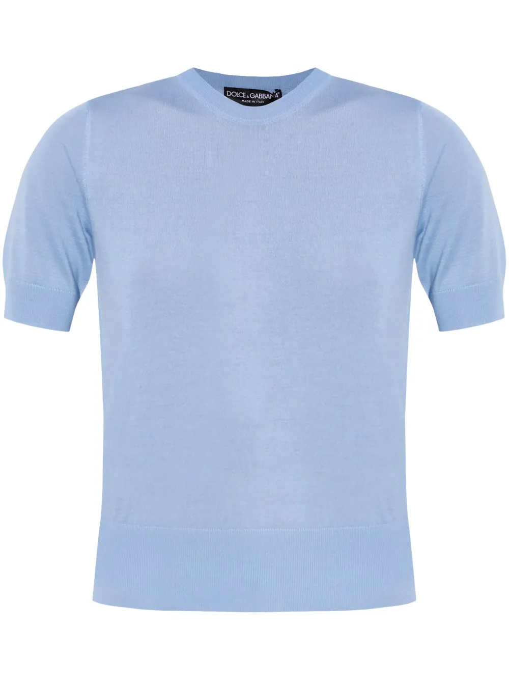 Dolce & Gabbana ニット Tシャツ - ブルー Dolce & Gabbana ニット Tシャツ - ブルー