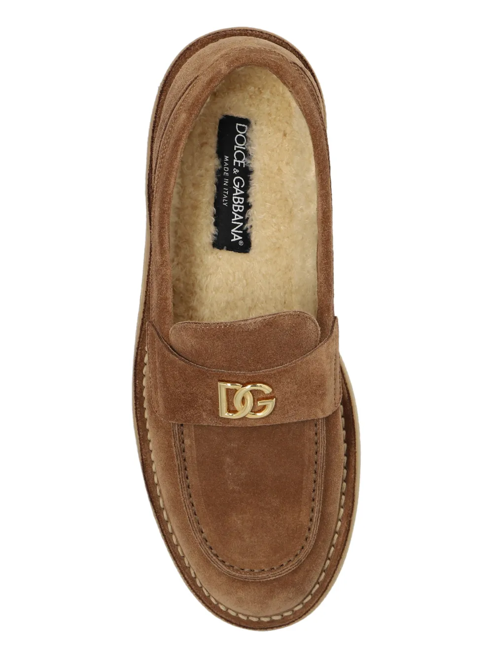 驚きの激安価格 Dolce & JP FARFETCH | ブラウン | ローファー ロゴ Gabbana 靴