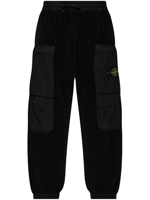 Stone Island pantalon cargo à patch Compass