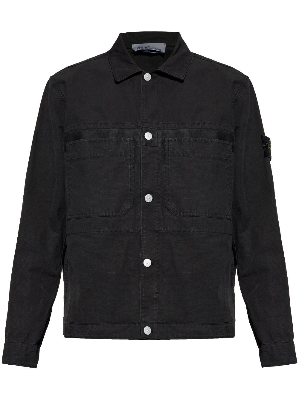 Stone Island Compass-badge overshirt - Nero