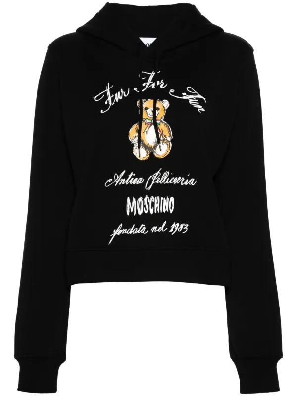 Moschino long hoodie sale