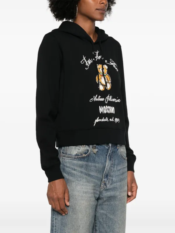 Moschino テディベアモチーフ パーカー | ブラック | FARFETCH JP