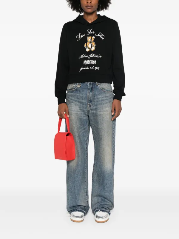 Moschino テディベア パーカー | ブラック | FARFETCH JP