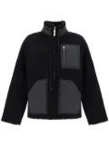 Moschino shearling padded coat - Black
