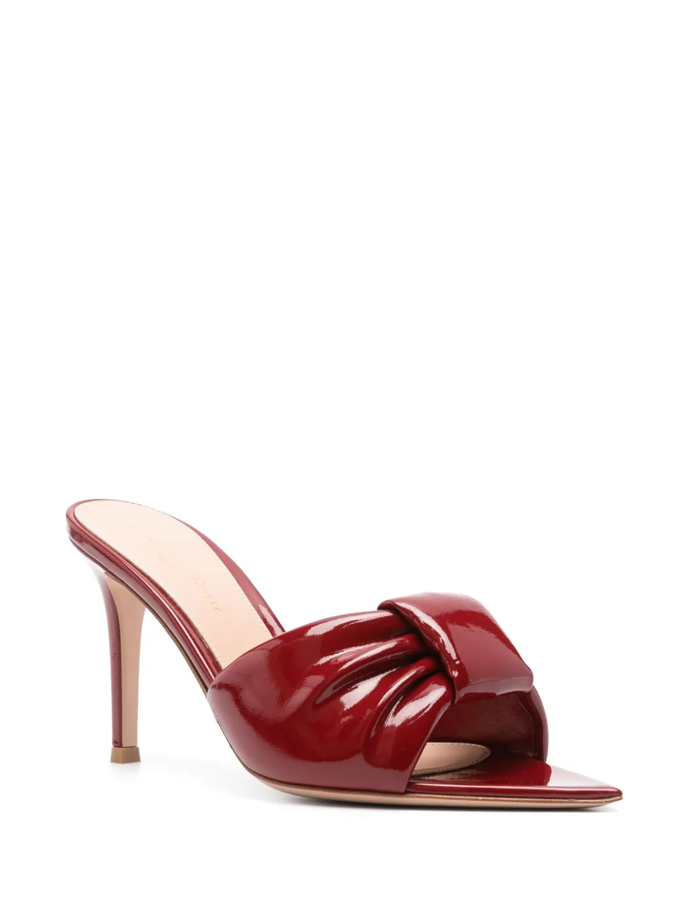 Gianvito Rossi 70 mm muiltjes met strikdetail - Rood