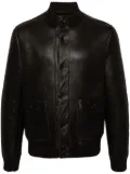 Salvatore Santoro leather bomber jacket - Brown