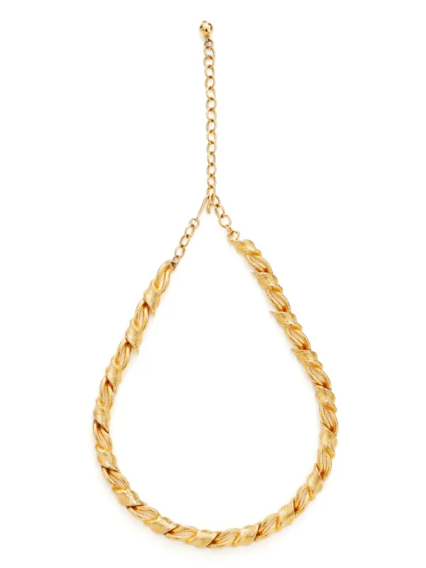 11658 イヴ・サンローラン ヴィンテージ ゴールドチェーンネックレス