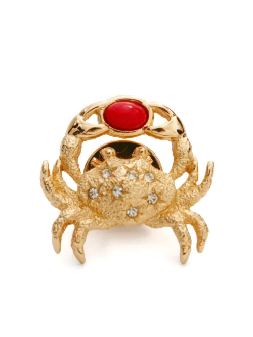 Broche crabe à strass - Christian Dior Pre-Owned - Modalova