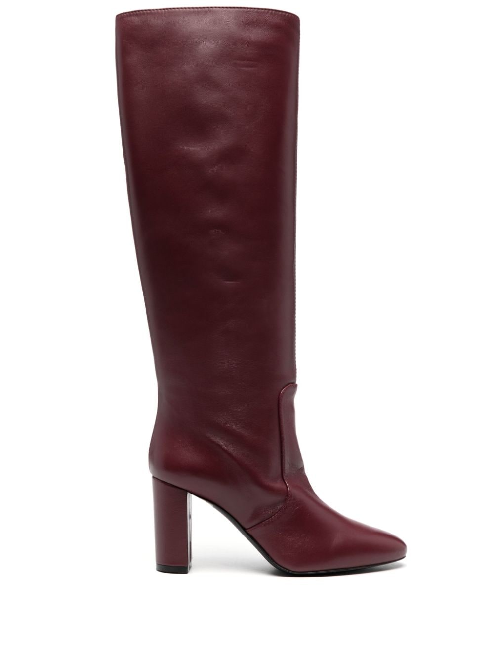 Via Roma 15 80mm leather boots Red