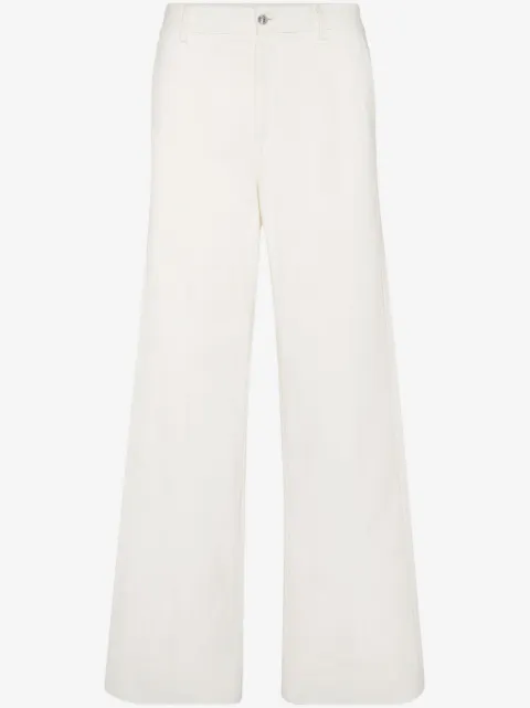 Philipp Plein wide-leg velvet trousers