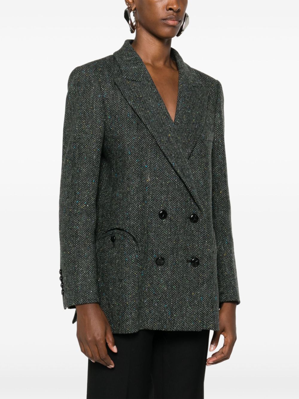 Shop Blazé Milano Miska Everynight Blazer In Grey