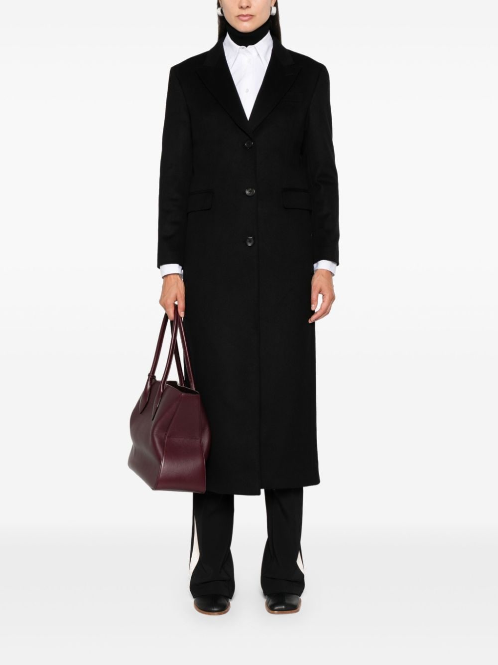 ERALDO wool coat - Zwart
