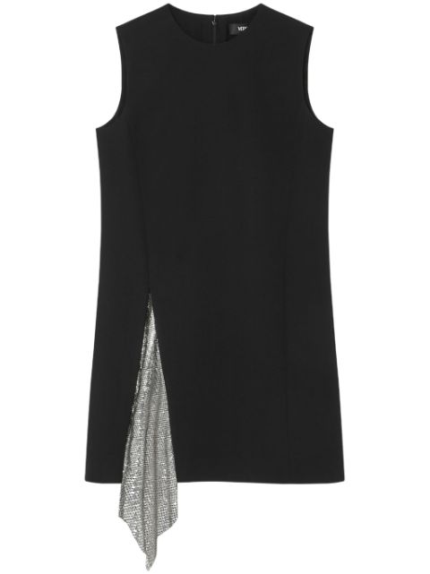 Versace mesh-insert shift mini dress