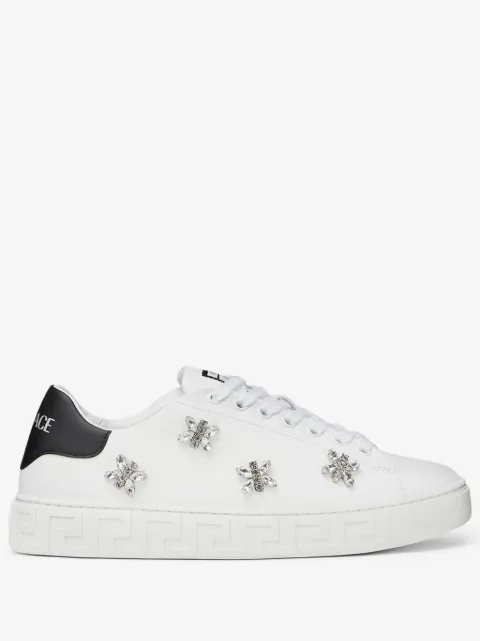 Versace クリスタル グレカ スニーカー