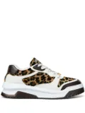 Versace Odissea leopard-print sneakers - White