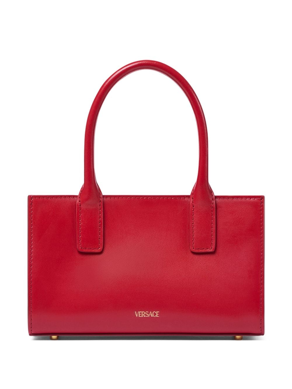 Shop Versace Small Medusa '95 Tote Bag In Red