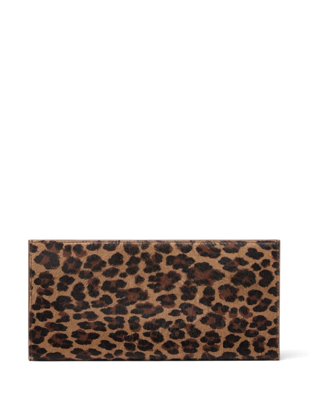 Shop Versace Medusa '95 Leopard-print Clutch Bag In Brown