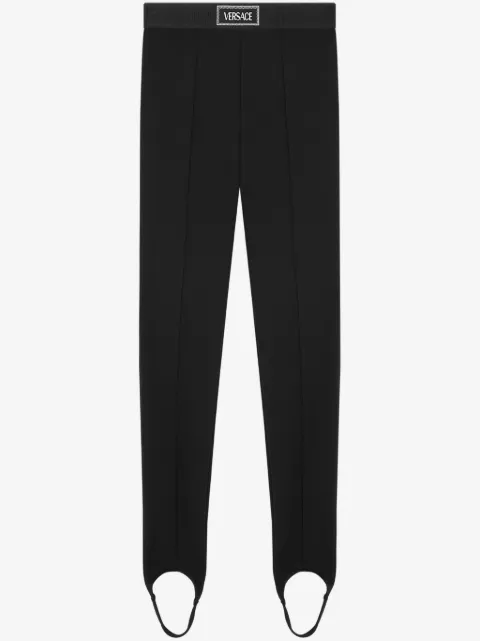 Versace viscose-blend stirrup leggings