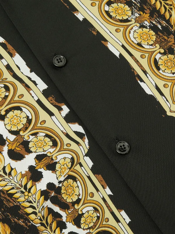 Versace ワイルド バロッコ シルクシャツ | イエロー | FARFETCH JP