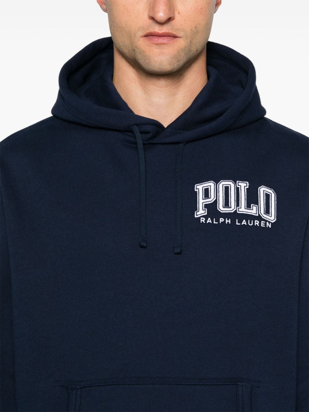 Shop Polo Ralph Lauren Polo Pony-motif Hoodie In Blue