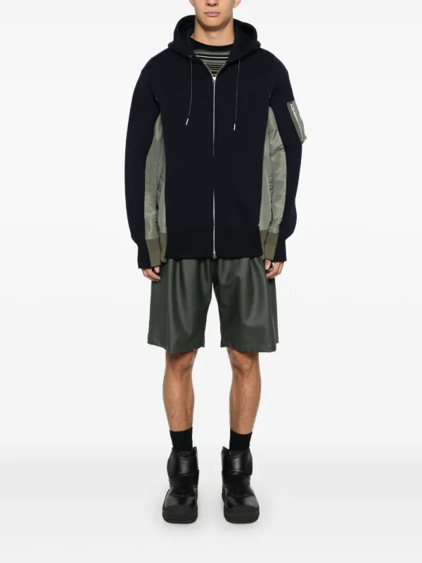 Sacai カラーブロック パーカー | ブルー | FARFETCH JP