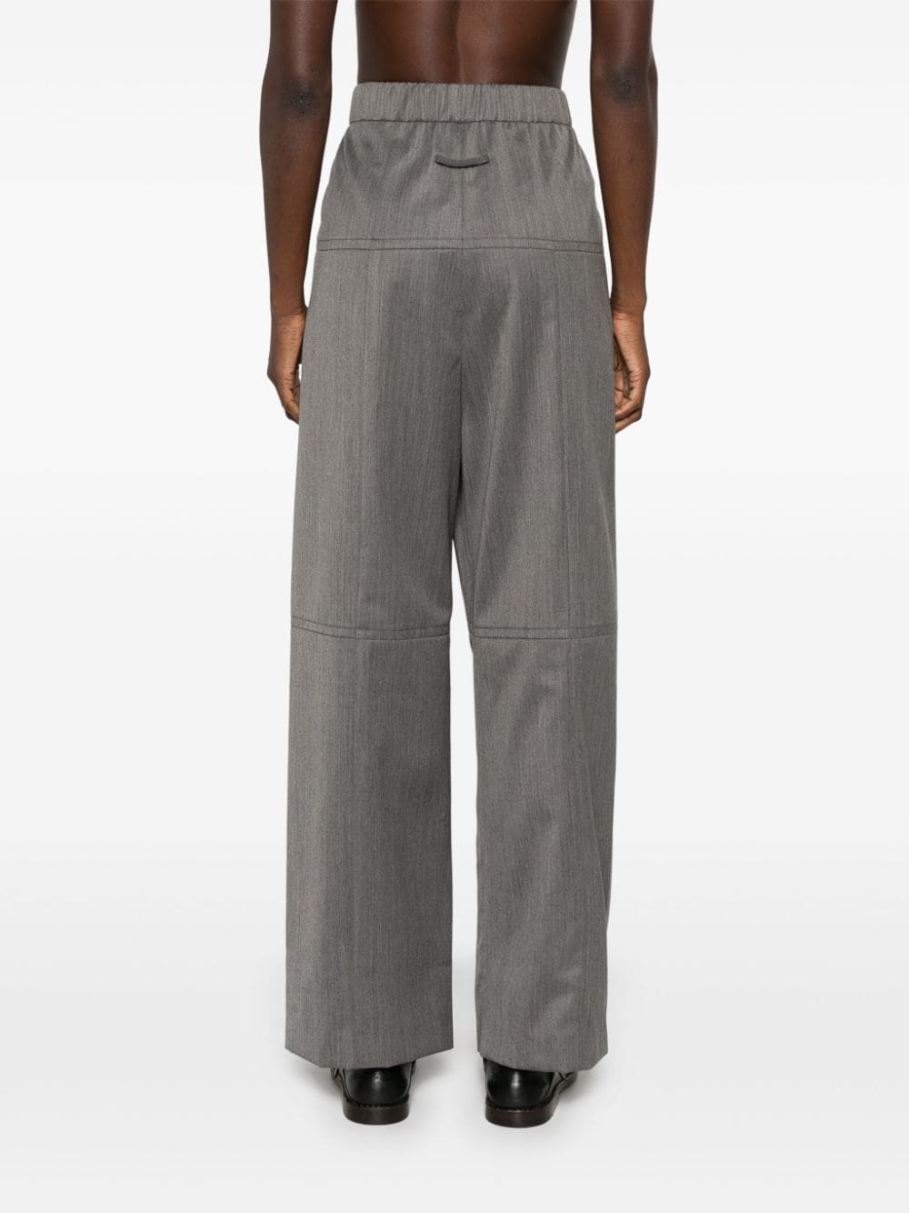 Shop Litkovskaya Wide-leg Trousers In Grey