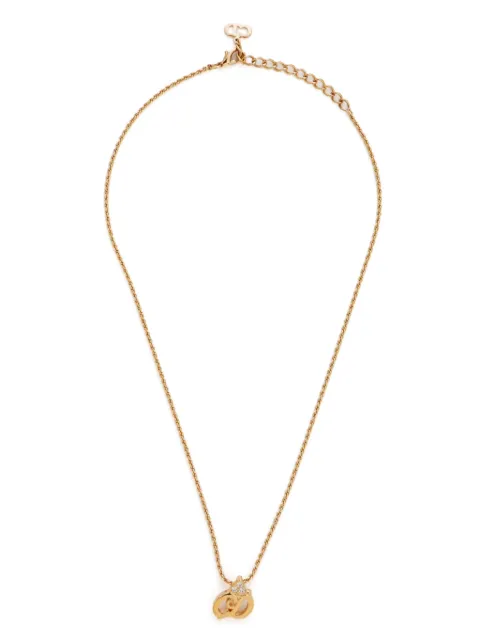 Christian Dior Pre-Owned CD rhinestone necklace