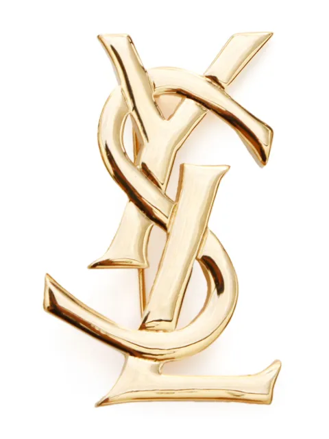 Saint Laurent Pre-Owned logo brooch