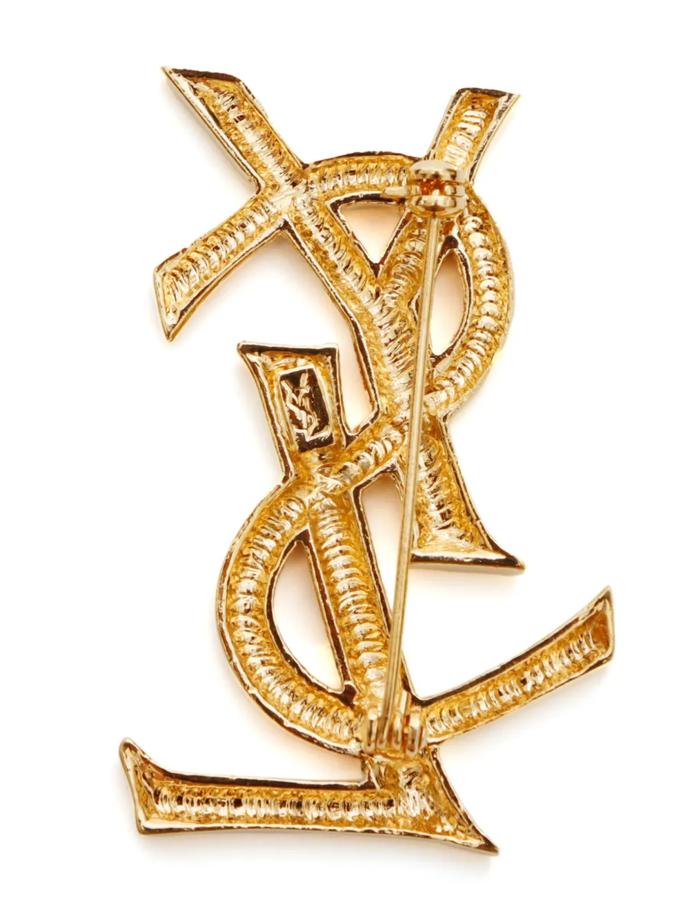 Saint Laurent Pre-Owned logo brooch | Image 2